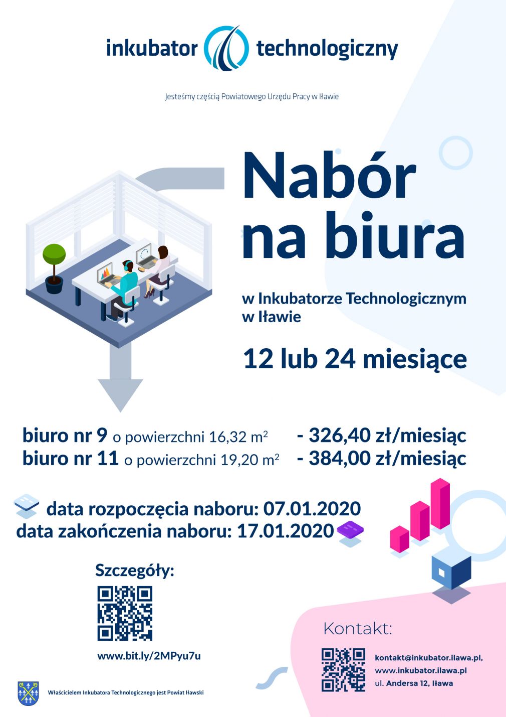 Nabór na biura w Inkubatorze Technologicznym w Iławie