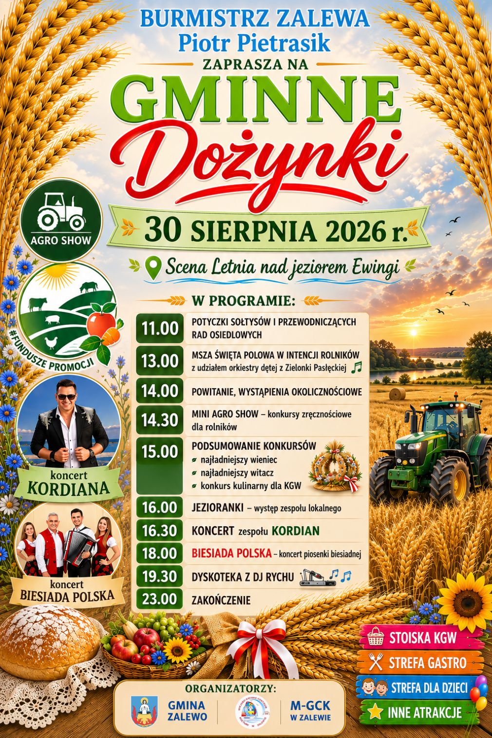 Zaproszenie na Gminne Dożynki
