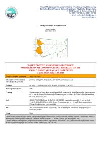 Ostrzeżenie meteorologiczne nr 101