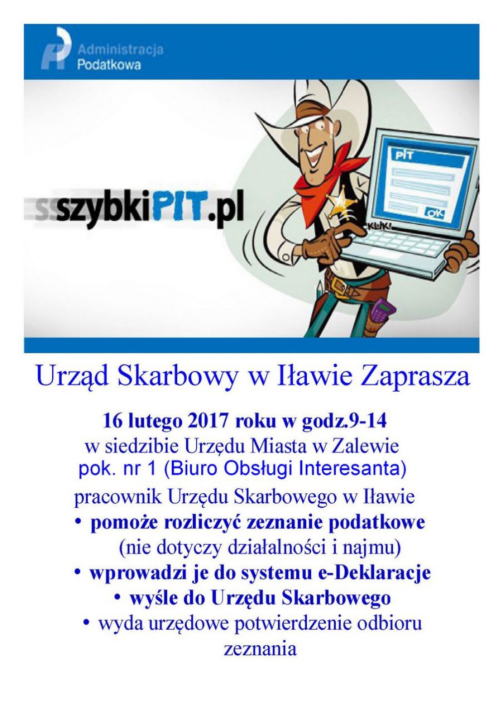 Infomacja o dyżurach Urzędu Skarbowego