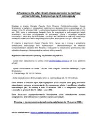 Informacja Związku Gmin &quot;Czyste środowisko&quot; dla właścicieli nieruchomości zabudowy jednorodzinnej kompostujących bioodpady