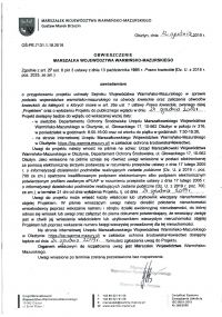 Obwieszczenie Marszałka Województwa Warmińsko- Mazurskiego w sprawie podziału województwa na obwody łowieckie