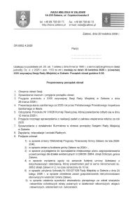 Zaproszenie na XXIV zwyczajną Sesję Rady Miejskiej w Zalewie - 30.04.2026 r.