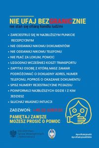 Handel ludźmi- ulotka