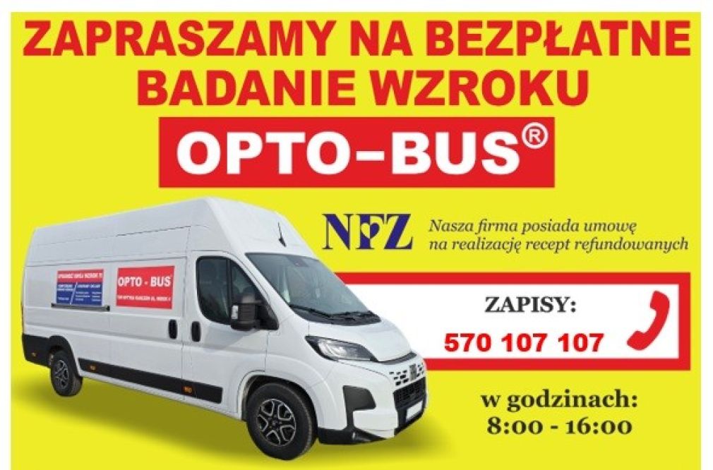 OPTO - BUS bezpłatne badanie wzroku