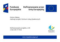 "Centrum Usług Społecznych w Zalewie"