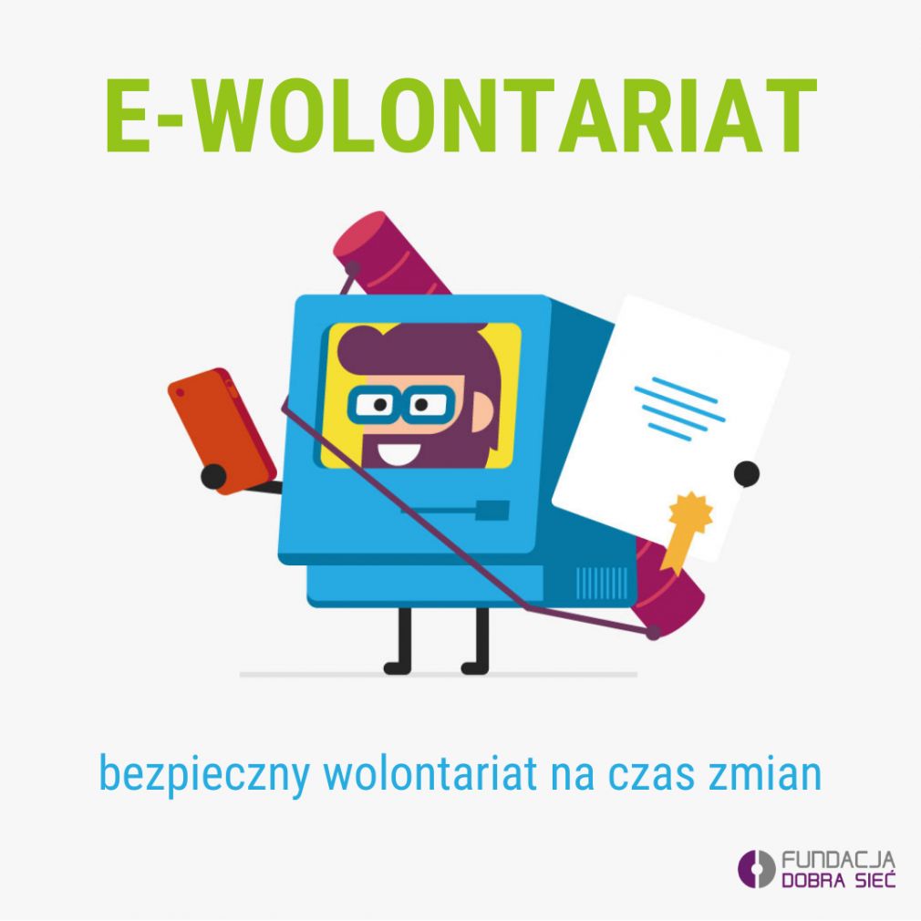 E-wolontariat: zdalna pomoc dla organizacji, możliwość rozwoju dla wolontariuszy - minikurs