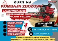Zaproszenie na szkolenie z bezpiecznej obsługi maszyn żniwnych