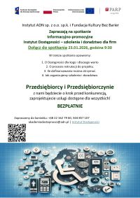Zaproszenie na spotkanie promocyjno - informacyjne