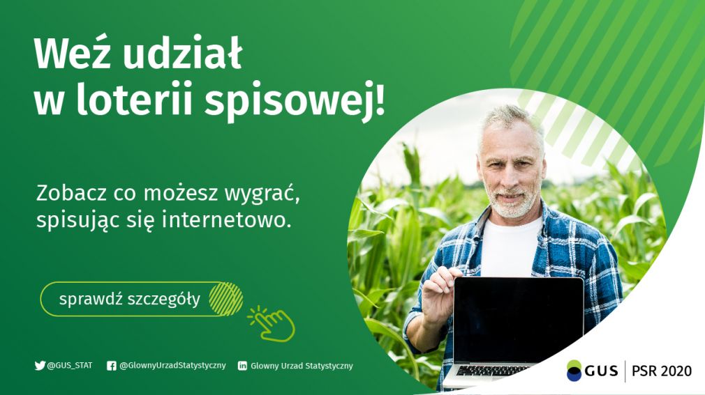 Promocja Powszechnego Spisu Rolnego 2020 - loteria spisowa