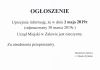 Ogłoszenie Burmistrza Zalewa