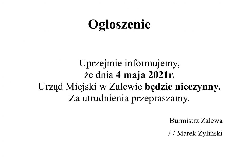 Ogłoszenie