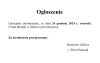 Ogłoszenie Burmistrza Zalewa