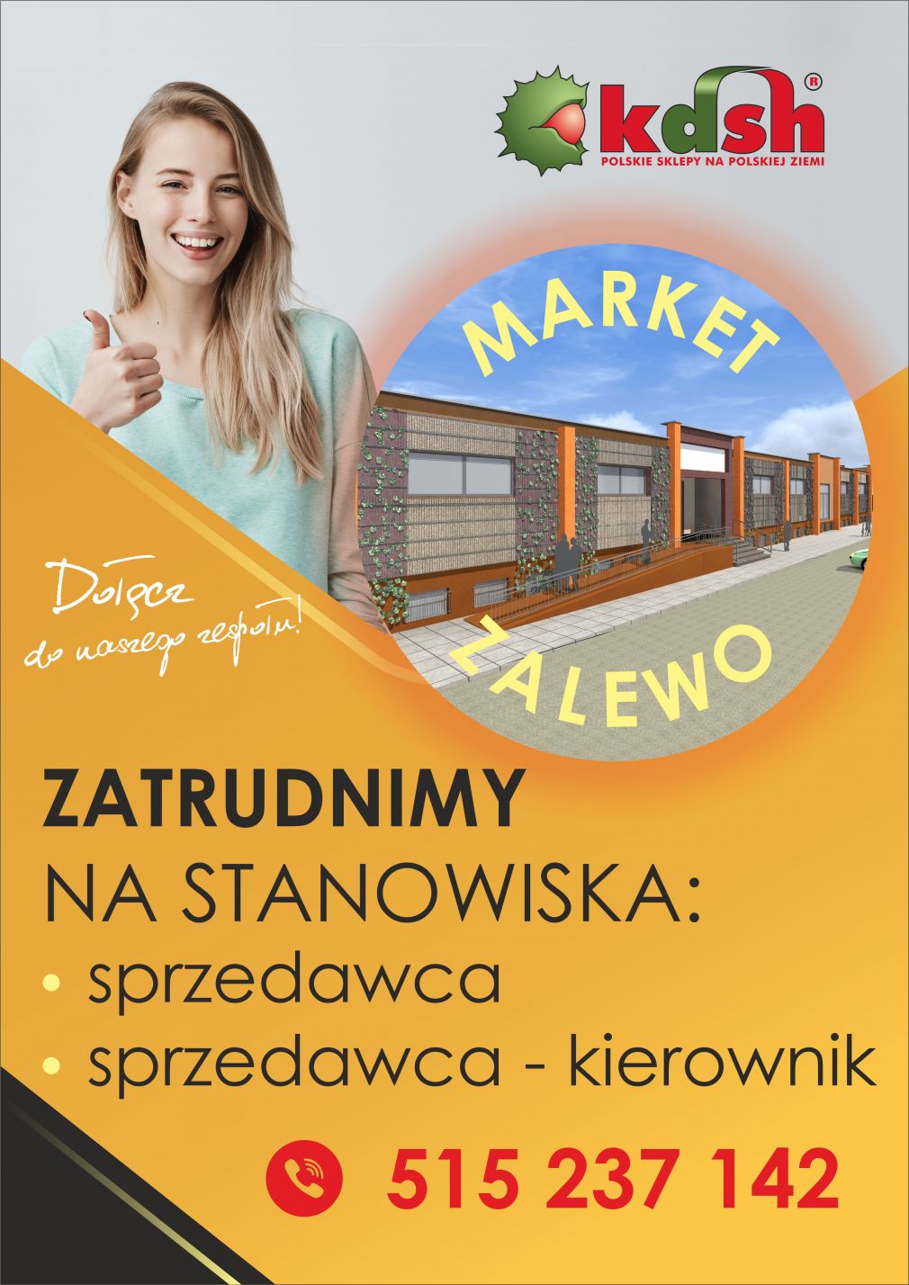 Ogłoszenie Kujawsko Dobrzyńskiej Spółdzielni Handlowej w Rypinie