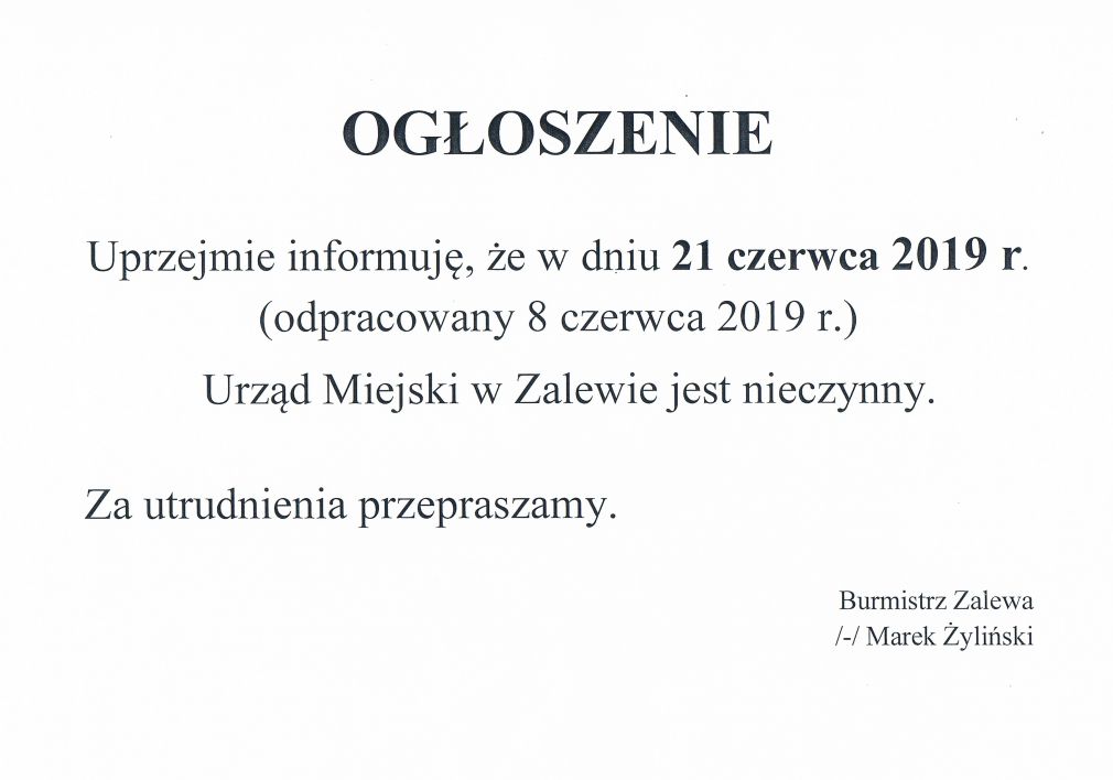 Ogłoszenie