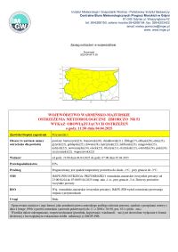 Ostrzeżenie meteorologiczne zbiorczo 52