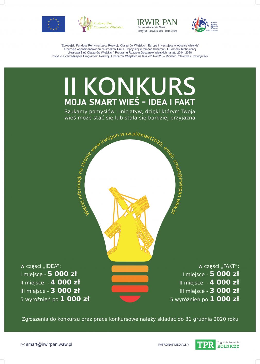 Zaproszenie do udziału w II edycji Konkursu &quot;MOJA SMART WIEŚ - IDEA I FAKT&quot;