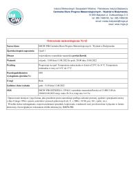 Ostrzeżenie meteorologiczne Nr 62