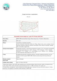 Komunikat meteorologiczny z dnia 10.02.2021 r.