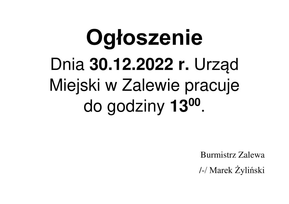 Ogłoszenie